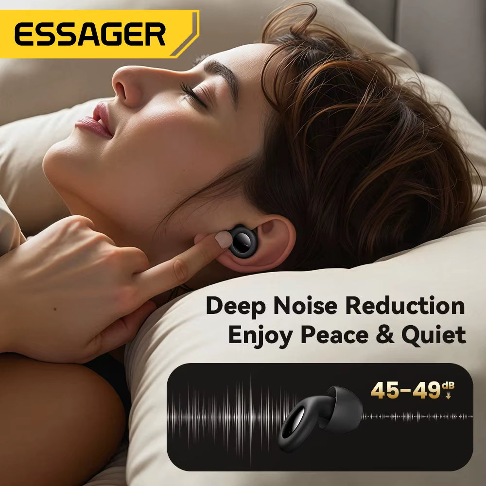 Noise Cancelling Ear Plugs for Sleeping Soft Silicone Sleep Earplugs Noise Reduction Earbuds for Sleep Work Study Travel